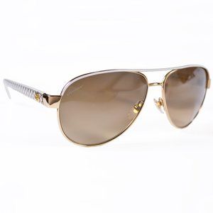 Gucci Ivory white Gold Aviator GG 4239 Sunglasses